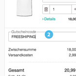 Wo gebe ich den Gutschein ein?