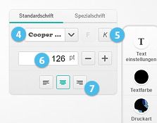So änderst Du Schriftart und -farbe Deines Textes?