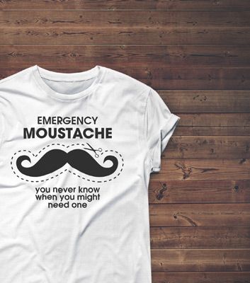 Moustache T-Shirt Design