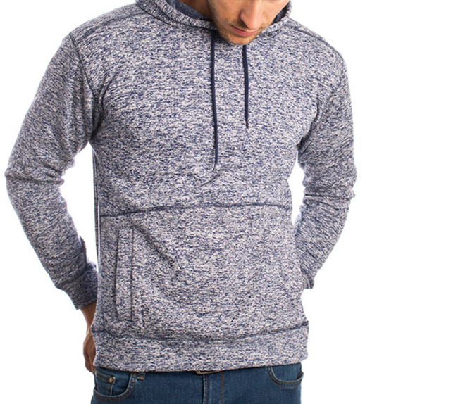 Herren Pullover in Grau-Meliert