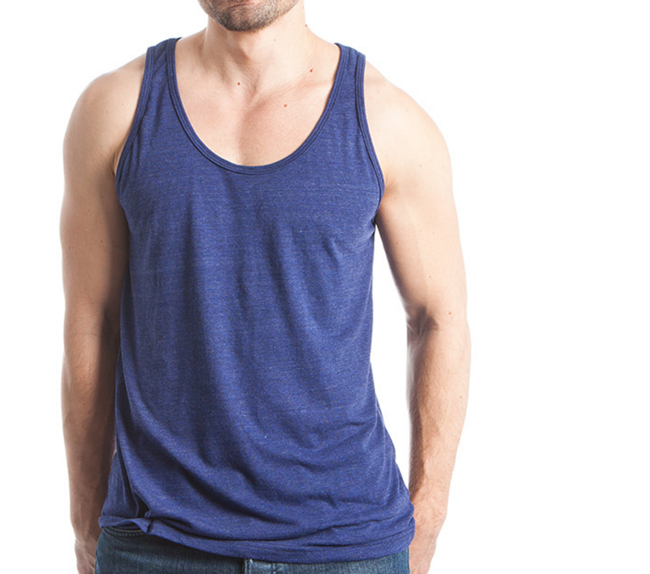 Herren Top in Blau