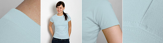 American Apparel T-Shirt für Frauen in Detailansicht