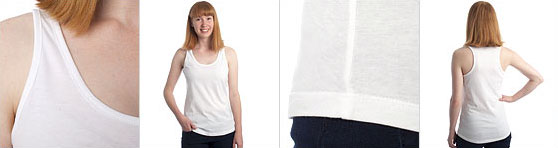 Frauen Bio Tanktop in Detailansicht