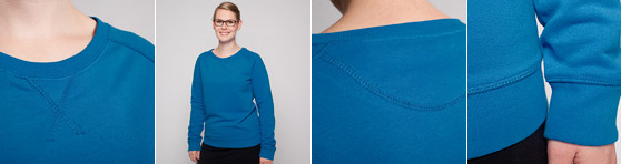 Frauen Sweatshirt in Detailansicht