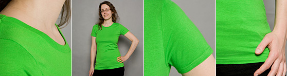 Bio T-Shirt für Frauen in Detailansicht