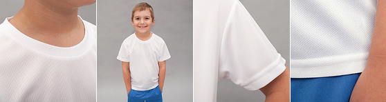 Kinder Sport T-Shirt in Detailansicht