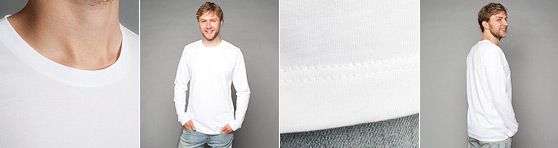 Männer Longsleeve Premium in Detailansicht