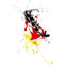 Deutschland Farbklecks