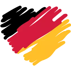 Deutschland-Herz verschwommen