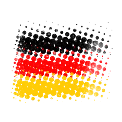 Deutschland Retro-Fahne