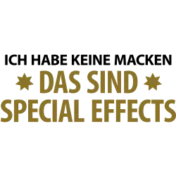 Ich habe keine Macken, das sind Special Effects