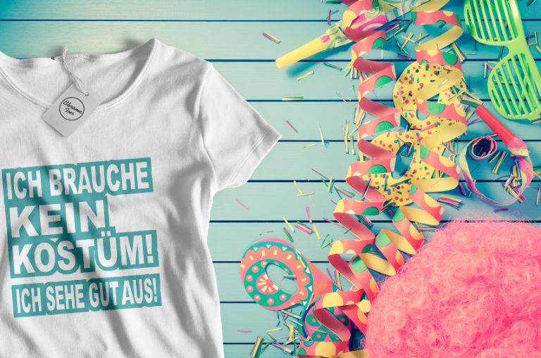 Karneval & Fasching TShirts mit lustigen Sprüchen bedrucken lassen