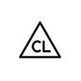 Symbol: Chlorbleiche erlaubt