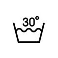 Symbol: Normalwaschgang bis 30 Grad