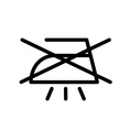 Symbol: Ohne Dampf bügeln