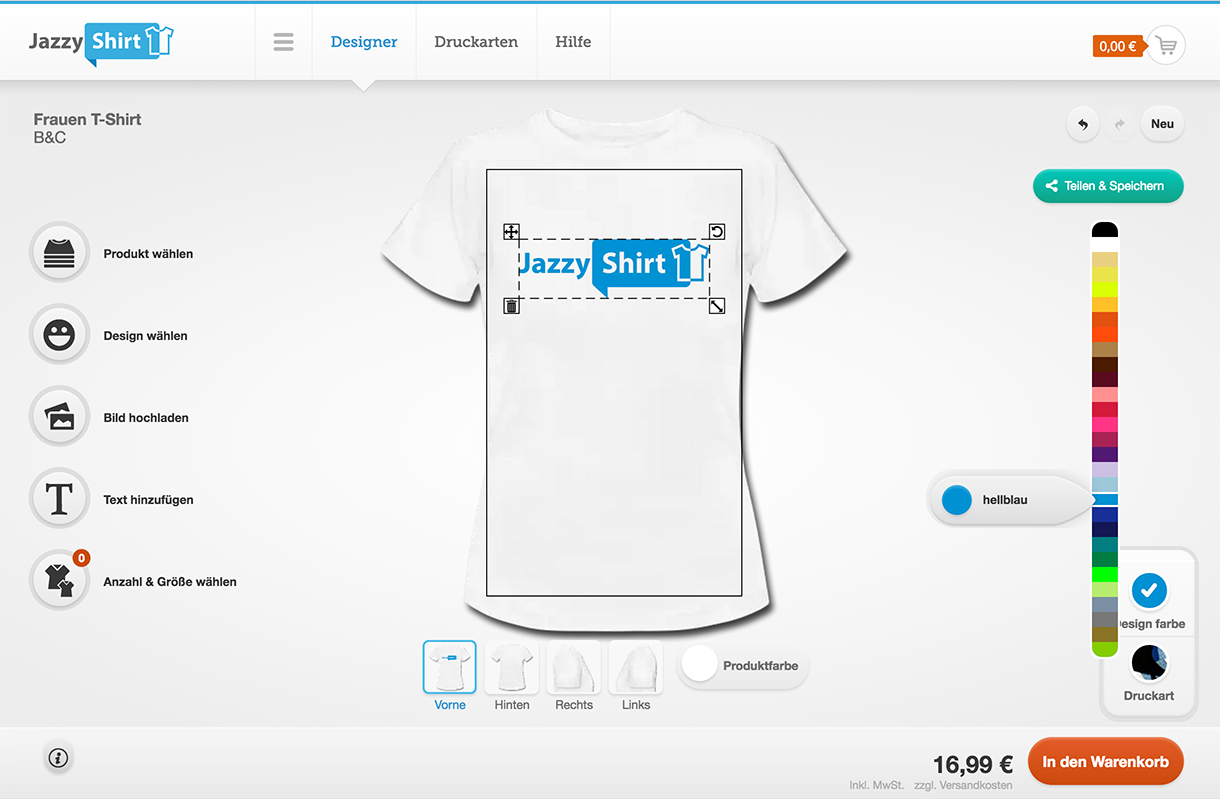 TShirt mit eigenem Logo bedrucken So wird's gemacht.