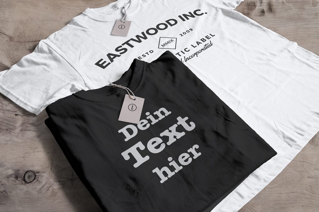 T Shirt Mit Text Bedrucken Und Mit Individueller Aufschrift Gestalten